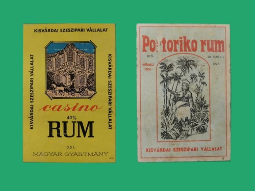Etichette rum vintage - etichette,