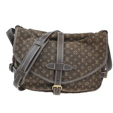Borsa a tracolla Louis Vuitton Saumur 30 Monogram Mini Lin Tela BN M95227 33TA222