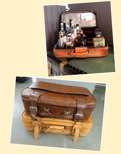 Valigie pelle vintage - pelle,