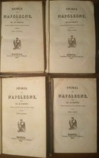 STORIA DI NAPOLEONE De Norvins 4 volumi 1838 ILLUSTRATO Fabiani libro antico
