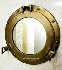 Oblò nautico in ottone antico