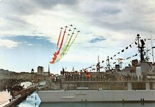 13-69A) CARTOLINA FRECCE TRICOLORI PATTUGLIA ACROBATICA TRIESTE 1968