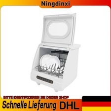 Mini Lavastoviglie Bianca Lavastoviglie da Piano di Lavoro Lavastoviglie Portatile