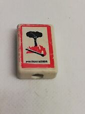 mulino BIANCO LE GOMMINE Segnale Pericolo D'Incendio gomma Vintage cancellini