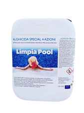 Limpia Pool ANTIALGHE 4 AZIONI Alghicida Sistemico Azzurrante Piscine 5 KG