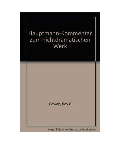 Hauptmann kommentar zum - hauptmann-, kommentar.