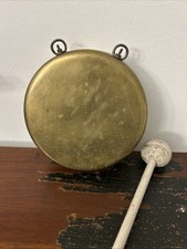 Antique round brass - round, dinner