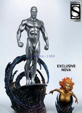 Statua Surfer Sideshow Silver