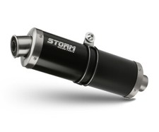 Scarico Storm by Mivv Gp Nero acciaio inox per Suzuki Gsx-r 600 2004 > 2005
