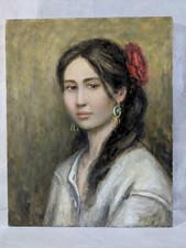 A. PAGANI - dipinto olio su tela 50x40 cm - RITRATTO