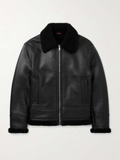 46it gucci black shearling - 46it-,