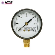 ICMA Manometro 1/4'' art. 224 per acqua attacco radiale 0-6 Bar