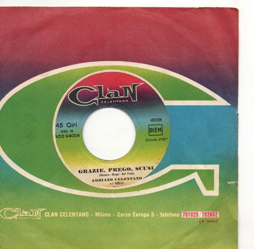 Adriano celentano disco - celentano, 45