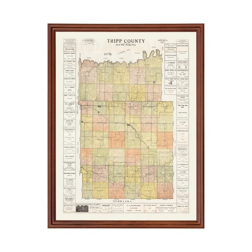 Vecchia mappa della contea - , di