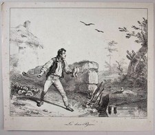 H. VERNET (1789-1863), Caccia