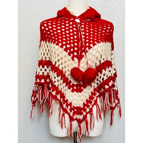 Poncho vintage fatto mano - vintage,