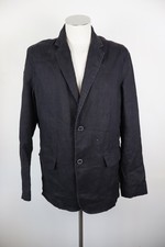 ARMANI JEANS GIACCA BLAZER  UOMO TG 52 MAN JACKET CASUAL VINTAGE LINO COTONE