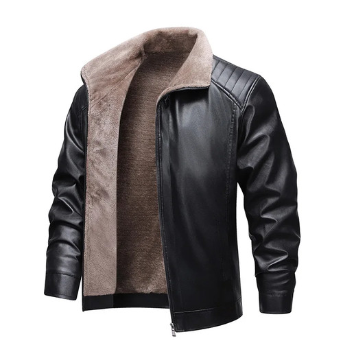 Giacca uomo pelle foderata - pu,