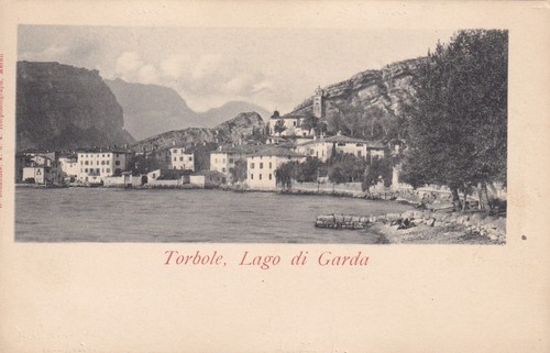 Cartolina trento lago di - trento,