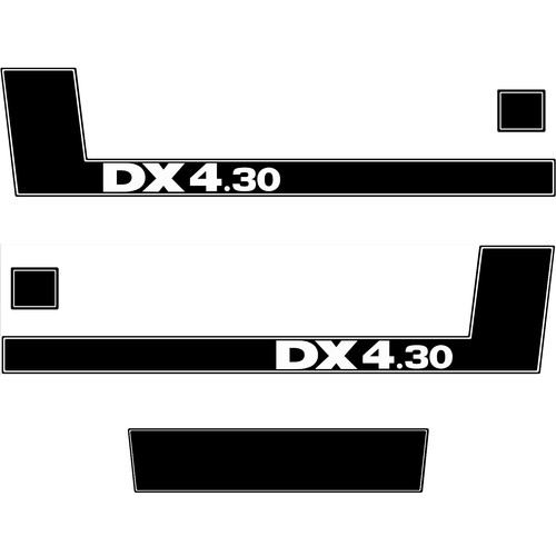Adesivo deutz dx4 cofano - adesivo,