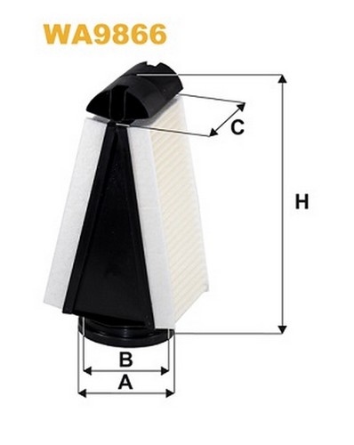 Wa9866 filtro aria - filtro,