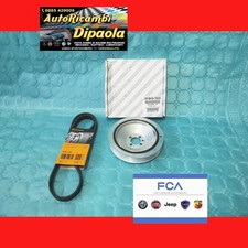 PULEGGIA ALBERO MOTORE ORIGINALE + CINGHIA LANCIA DELTA MUSA LYBRA JTD MULTIJET