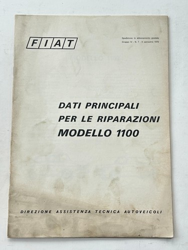 Ml581 fiat 1100 manuale - ml581,