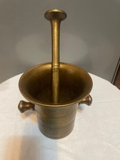 mortaio antico bronzo '800