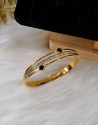 Bracciale oro con floreale