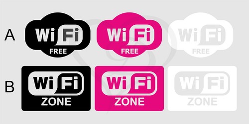 Adesivo libero free - wi-fi,