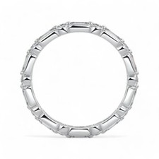 Fede nuziale taglio baguette