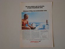 advertising Pubblicità 1971 MOTORE FUORIBORDO OUTBOARD JOHNSON 25 HP