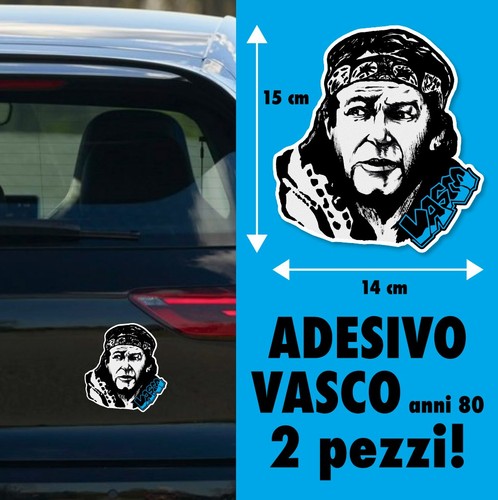 Adesivo vasco rossi bandana - rossi,