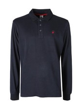 Polo Club Polo da uomo a maniche lunghe in cotone - blu scuro