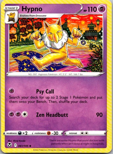Hypno 061 195 uncommon silver - uncommon,