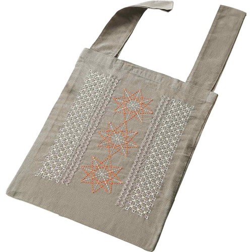 Kit punti sashiko timbrati - di,