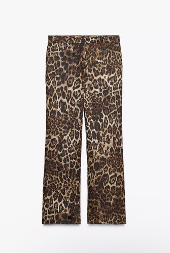 Pantalone leopardato zara - pantalone,