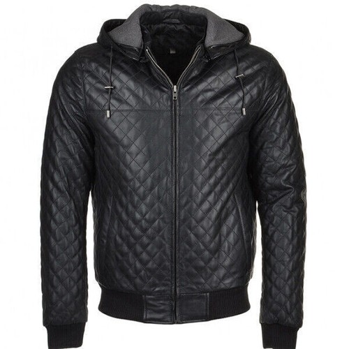 Men real leather black - real,