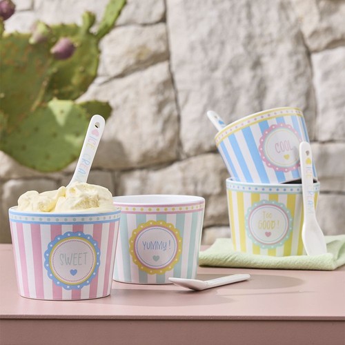 Set coppette gelato con - gelato,