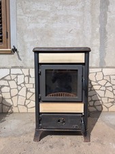 stufa a legna con forno usata