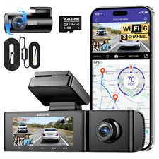 Dash Cam AZDOME 3CH 4K WiFi6