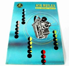 ✅Paillard Bolex H16 Reflex Film Camera Brochure Prodotto Tabella Parete Doppia Lato