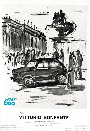 Pubb 1955 auto - fiat, 600