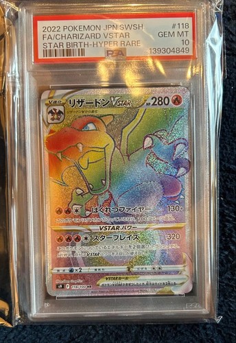 Carta pokemon psa10 charizard - carta,