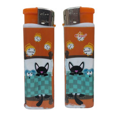 ACCENDINO RICARICABILE DA COLLEZIONE ARCHIBALD TEMATICA ANIMALI GATTO TOPO RARO