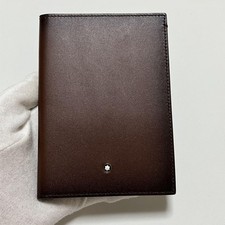 Custodia porta passaporto MONTBLANC in pelle marrone 10 x 14 senza scatola usata