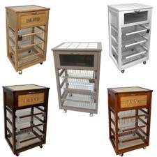 Carrello cucina legno per