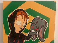 Phil Harvey Illustratore Bristol Tela Originale - 'Mai fatto tanti errori'