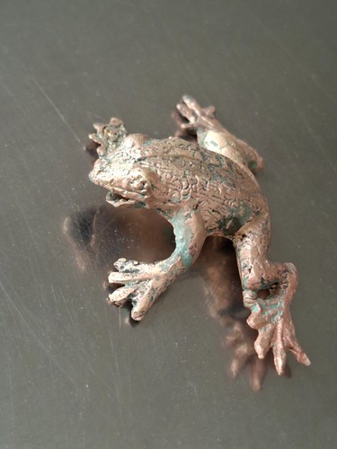 Rana crosta bronzo antico - rana,