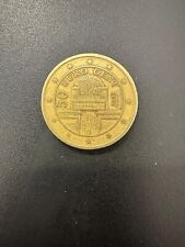 50 CENTESIMI DI EURO 2002 AUSTRIA Palazzo Secessione di Vienna RARA.